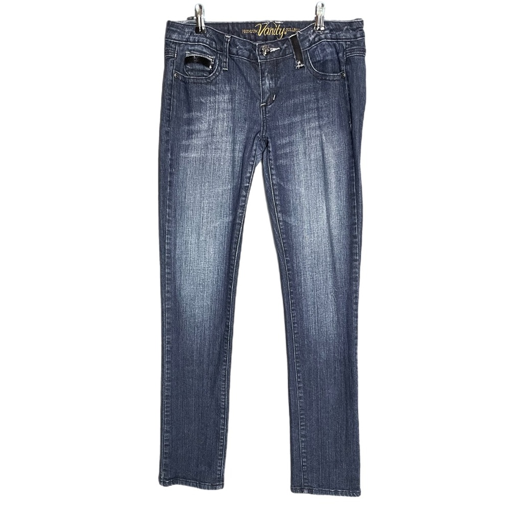 Vanity Premium Collection Women’s Straight Leg Jeans Sequined Size 30X32